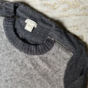 J Crew Gray Women’s Sweater with Zipper detail